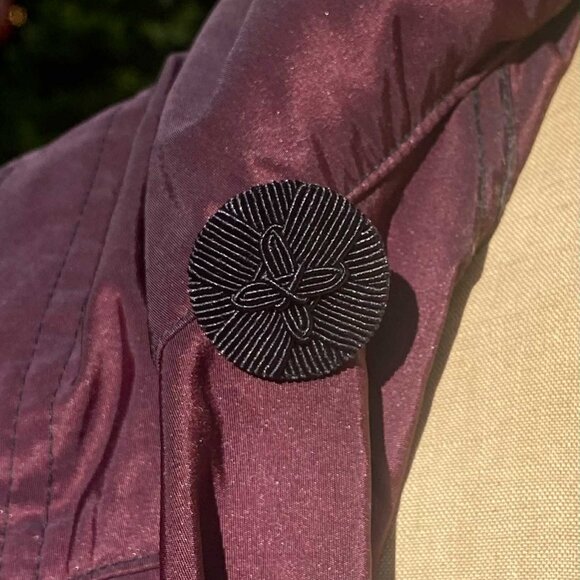 Mycra Pac Designerware Velvet Reversible Rain Coat Whimsy Goth Cape Hooded RARE - Picture 11 of 16